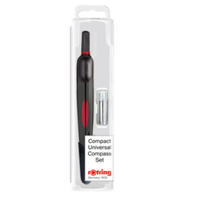 Immagine di Compasso universale s/prolunga set 2 pz Rotring [S0676530]