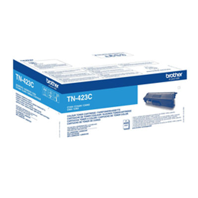 Immagine di Brother - toner - TN423C - ciano, da 4000 pagine, hll8260cdw, hll8360cdw, dcpl8410cdw [TN423C]