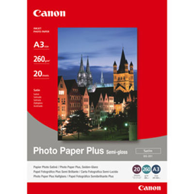 Immagine di Canon - Carta fotografica Plus Semi-Gloss SG-201 - A3 - 20 Fogli - 1686B026 [1686B026]