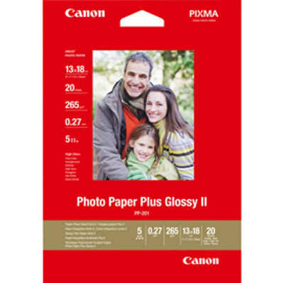 Immagine di Canon - Carta fotografia lucida PP-201 II Plus - 5 x 7 '' - 20 Fogli - 2311B018 [2311B018]