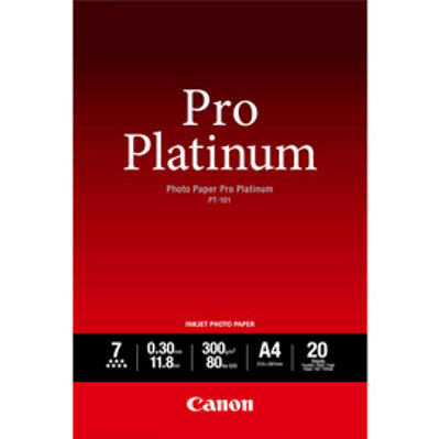 Immagine di Canon - Carta fotografica Pro Platinum PT-101 - A4 - 20 Fogli - 2768B016 [2768B016]