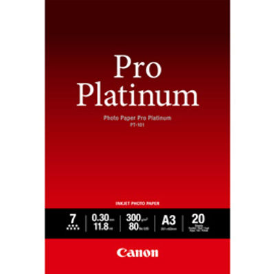 Immagine di Canon - Carta fotografica Pro Platinum PT-101 - A3 - 20 Fogli - 2768B017 [2768B017]