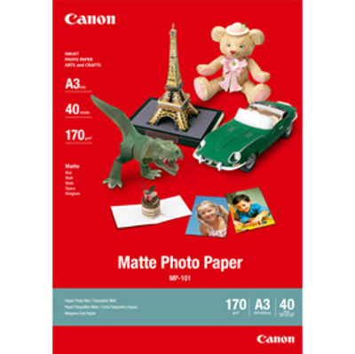 Immagine di Canon - carta fotografica - A3, opaca, mp101, 40 fogli, 170g/m2 [7981A008]