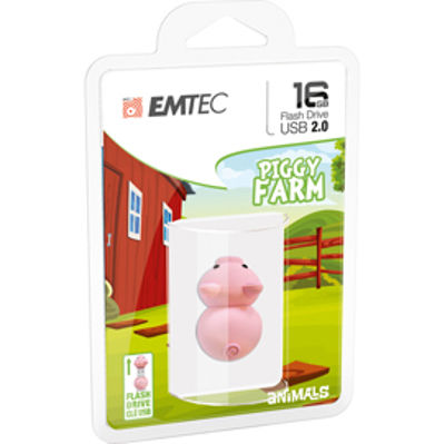 Immagine di MEMORIA USB2 M319 16GB Animals Piggy [ECMMD16GM319]