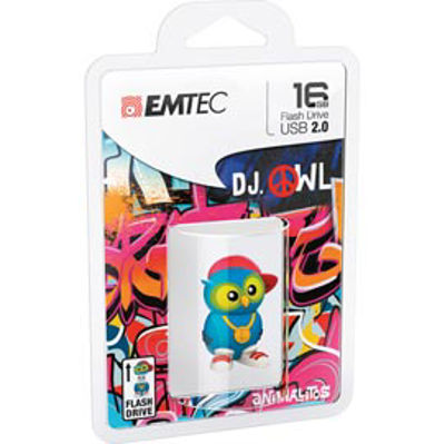 Immagine di Memoria Emtec USB2.0 M341 16GB DJ Owl [ECMMD16GM341]