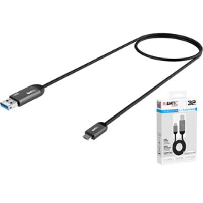 Immagine di Emtec - Usb 3.1 Duo Micro-Usb Charge - Nero - ECMMD32GT753B - 32GB [ECMMD32GT753B]