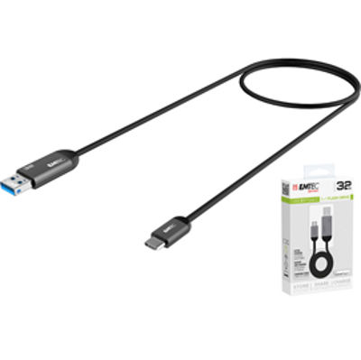 Immagine di Emtec - Usb 3.1 Duo Type-C - Nero - ECMMD32GT753C - 32GB [ECMMD32GT753C]