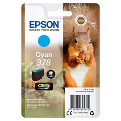 Immagine di Epson - Cartuccia ink - 378 - Ciano - C13T37824010 - 360 pag [C13T37824010]