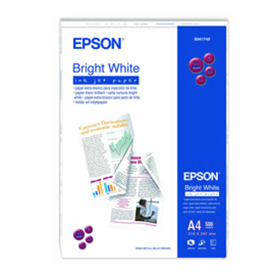 Immagine di Epson - Bright White Inkjet Paper - A4 - 500 Fogli - C13S041749 [C13S041749]