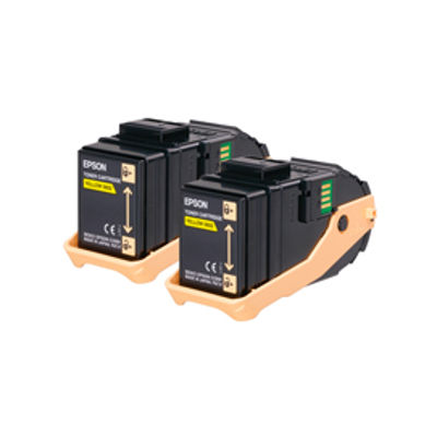 Immagine di Epson - Toner Confezione doppia - Giallo - S050606 - C13S050606  - 15.000 pag [C13S050606]