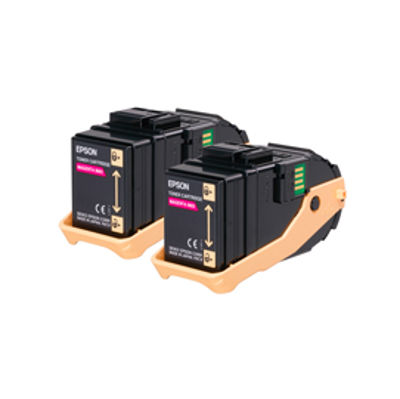 Immagine di Epson - Toner Confezione doppia - Magenta - S050607 - C13S050607   - 15.000 pag [C13S050607]