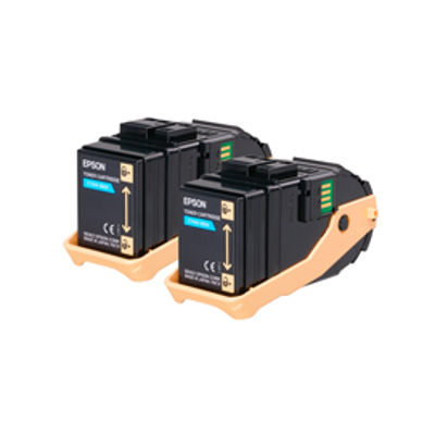 Immagine di Epson - Toner Confezione doppia - Ciano - S050608 - C13S050608   - 15.000 pag [C13S050608]