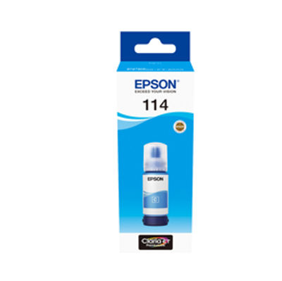 Immagine di Epson - Eco Tank - 114 - Ciano - C13T07B240 - 70 ml [C13T07B240]