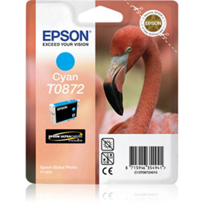 Immagine di CARTUCCIA INCHIOSTRO A PIGMENTI CIANO EPSON ULTRACHROME HI-GLOSS2 BLISTER C/RF [C13T08724010]