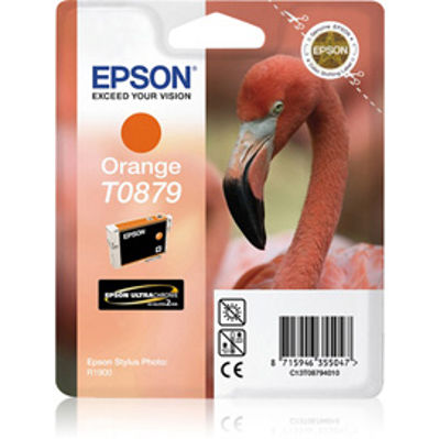 Immagine di CARTUCCIA INCHIOSTRO A PIGMENTI ARANCIO EPSON ULTRACHROME HI-GLOSS2 BLISTER C/RF [C13T08794010]