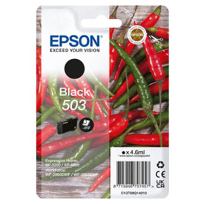 Immagine di Epson Cartuccia 604 Peperoncino Nero 4,6 ml [C13T09Q14010]