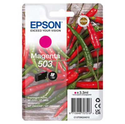 Immagine di Epson Cartuccia 503 Peperoncino Magenta 3,3 ml [C13T09Q34010]