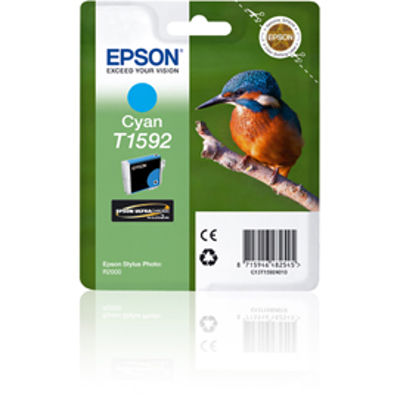 Immagine di CARTUCCIA CIANO EPSON ULTRACHROME HI-GLOSS SERIE MARTIN PESCATORE TAGLIA XL [C13T15924010]