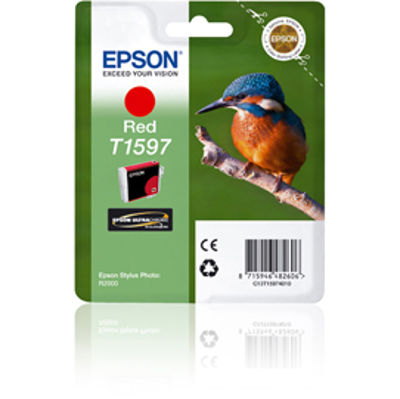 Immagine di CARTUCCIA ROSSO EPSON ULTRACHROME HI-GLOSS SERIE MARTIN PESCATORE TAGLIA XL [C13T15974010]