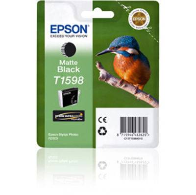 Immagine di CARTUCCIA NERO MATTE EPSON ULTRACHROME HI-GLOSS SERIE MARTIN PESCATORE TAGLIA XL [C13T15984010]