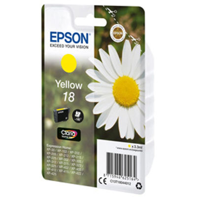 Immagine di Epson - Cartuccia ink - 18 - Giallo - C13T18044012 - 3,3ml [C13T18044012]