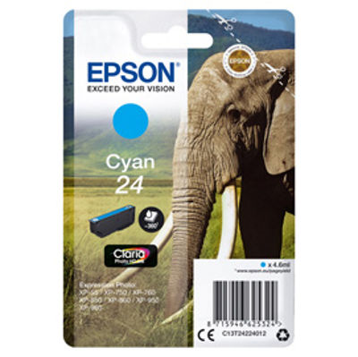 Immagine di Epson - Cartuccia ink - 24 - Ciano - C13T24224012 - 4,6ml [C13T24224012]