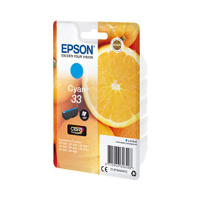 Immagine di Epson - cartuccia - C13T33424012 - inchiostro ciano, serie 33, arancia [C13T33424012]