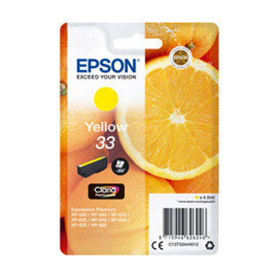 Immagine di Epson - cartuccia - C13T33444012 - inchiostro giallo, serie 33, arancia [C13T33444012]