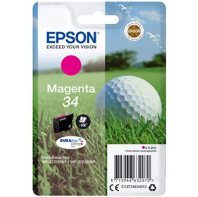 Immagine di Epson - Cartuccia ink - 34 - Magenta - C13T34634010 - 4,2ml [C13T34634010]