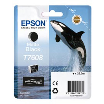 Immagine di Epson - Cartuccia ink - Nero opaco - T7608 - C13T76084010 - 25,9ml [C13T76084010]