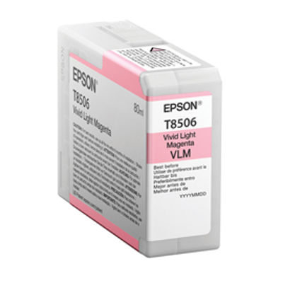 Immagine di Epson Cartuccia Vivid Light Magenta T85060N UltraChrome HD ink 80ml [C13T85060N]