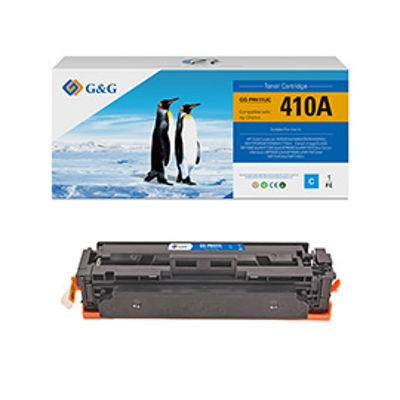 Immagine di GG - Toner compatibile per Hp Color LaserJet M452DW/M452DN/M452NW - Ciano - 2.300 pag [GG-PH411UC]