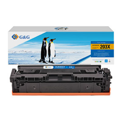 Immagine di GG - Toner compatibile per Hp Color LaserJet M254dw/M254nw/M281FDN - Ciano - 2.500 pag [GG-PH203XUC]