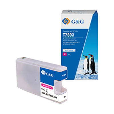 Immagine di GG - Cartuccia ink Compatibile per Epson workforce pro wf-5690dwf/ wf-562 - Magenta [NP-E-07893M]