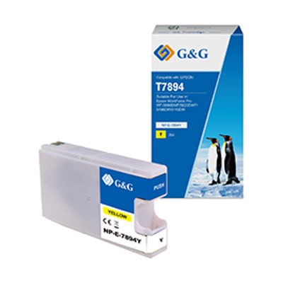 Immagine di GG - Cartuccia ink Compatibile per Epson workforce pro wf-5690dwf/ wf-5620 - Giallo [NP-E-07894Y]