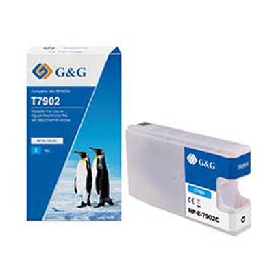 Immagine di GG - Cartuccia ink Compatibile per Epson WorkForce Pro WF-5620DWF/WF-5110DW - Ciano [NP-E-07902C]