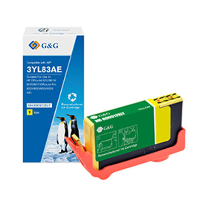 Immagine di GG - Cartuccia ink Compatibile per HP OfficeJet 8012/8014/8015 - Giallo [NH-R00912XLY]