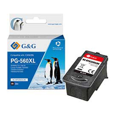 Immagine di GG - Cartuccia ink Rigenerata per Canon PIXMA TS5350/TS5351/TS5352 - Nero [NC-RPG560XLBK]