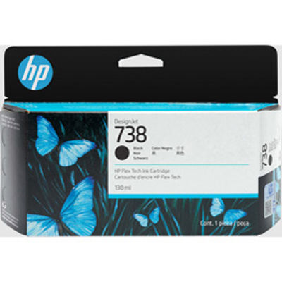 Immagine di Hp Cartuccia ink DesignJet 738 Nero -130ml [498N4A]