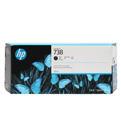 Immagine di Hp Cartuccia ink DesignJet 738 Nero -300ml [498N8A]