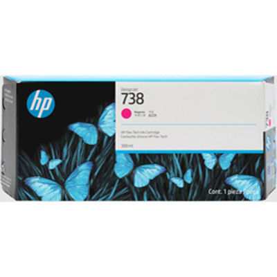 Immagine di Hp Cartuccia DesignJet Ink 738 Magenta -300 ml [676M7A]