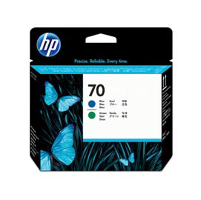 Immagine di Hp - Testina di stampa - 70 - Azzurro / Verde - C9408A - 130ml [C9408A]