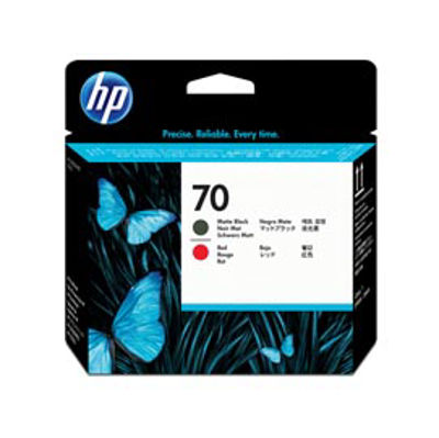 Immagine di Hp - Testina di stampa - 70 - Nero opaco / Rosso - C9409A - 130ml [C9409A]