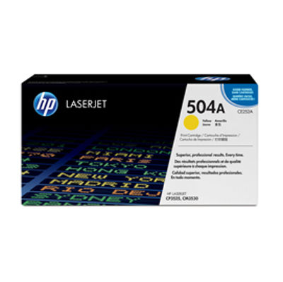 Immagine di TONER GIALLO COLOR LASERJET CE252A YELLOW PRINT CARTRIDGE WITH COLORSPHERE [CE252A]