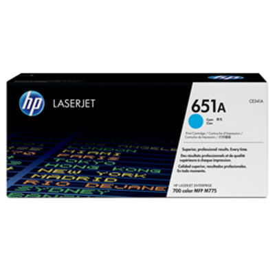 Immagine di HP 651A TONER CARTRIDGE CIANO [CE341A]