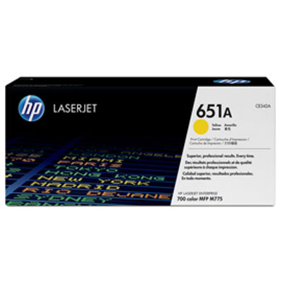 Immagine di HP 651A TONER CARTRIDGE GIALLO [CE342A]