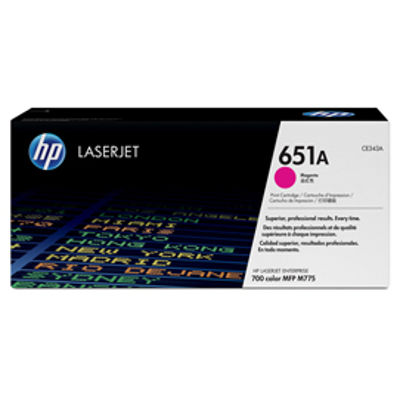 Immagine di HP 651A TONER CARTRIDGE MAGENTA [CE343A]