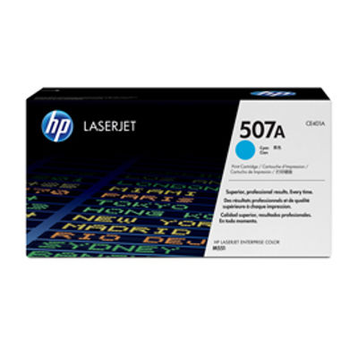 Immagine di TONER CIANO HP 507A LASERJET ENTERPRISE 500 COLOR M551N [CE401A]