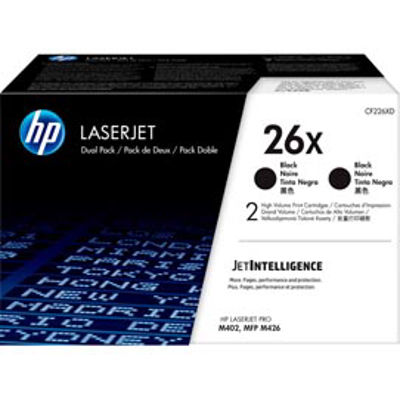 Immagine di HP - cartucce - CF226XD - toner nero, alta capacità, hp26x - conf. 2 cartucce [CF226XD]