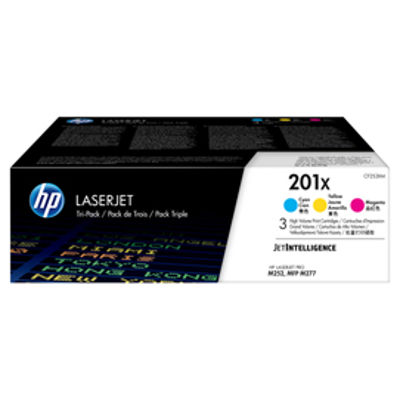 Immagine di HP - cartucce - CF253XM - ciano, magenta, giallo, hp201x - conf. 3 cartucce [CF253XM]